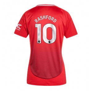 Billiga Manchester United Marcus Rashford #10 Hemmatröja Dam 2024-25 Kortärmad